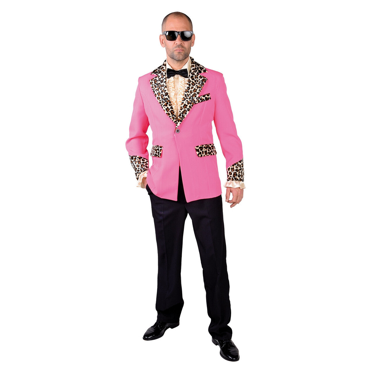 Op deze afbeelding zie je een Kostuums, van het merk Magic By Freddy's. Volkomen Fout Pooier Colbert Met Luipaard Afwerking Man