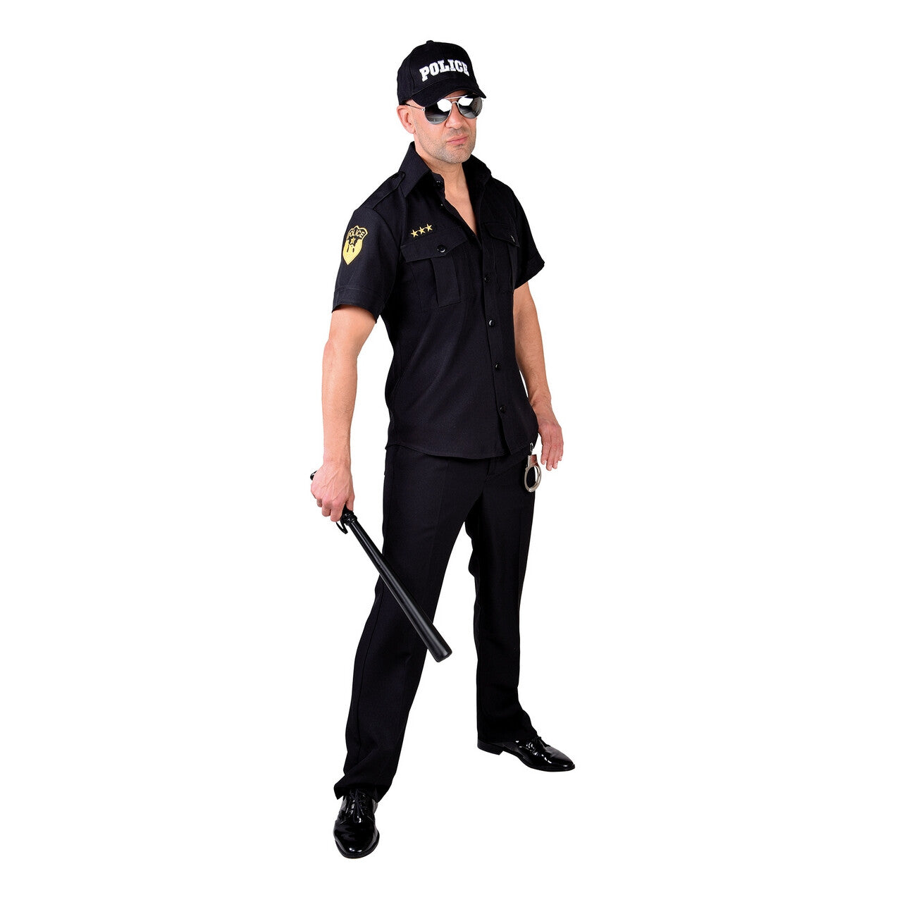 Op deze afbeelding zie je een Kostuums, van het merk Magic By Freddy's. Drie Sterren Brigadier Politie Hemd Man