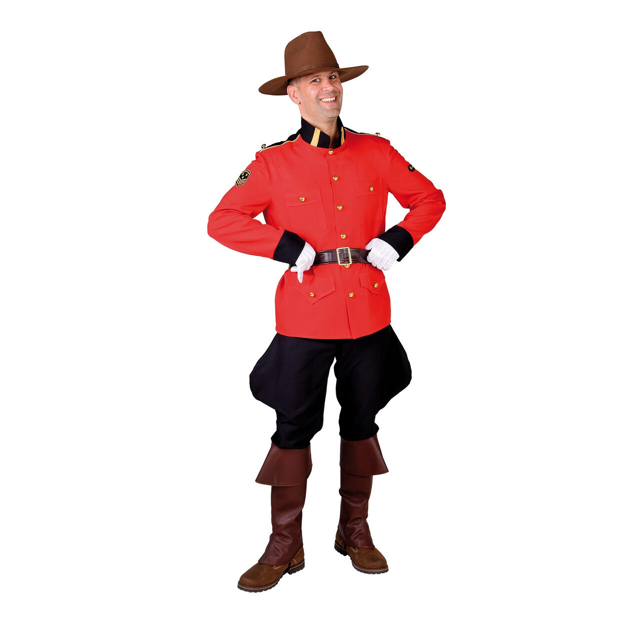 Op deze afbeelding zie je een Kostuums, van het merk Magic By Freddy's. Canadese Mounty Bereden Politie Man Kostuum