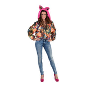Op deze afbeelding zie je een Kostuums, van het merk Magic By Freddy's. Woest Drukke Disco Tijger Jas Vrouw
