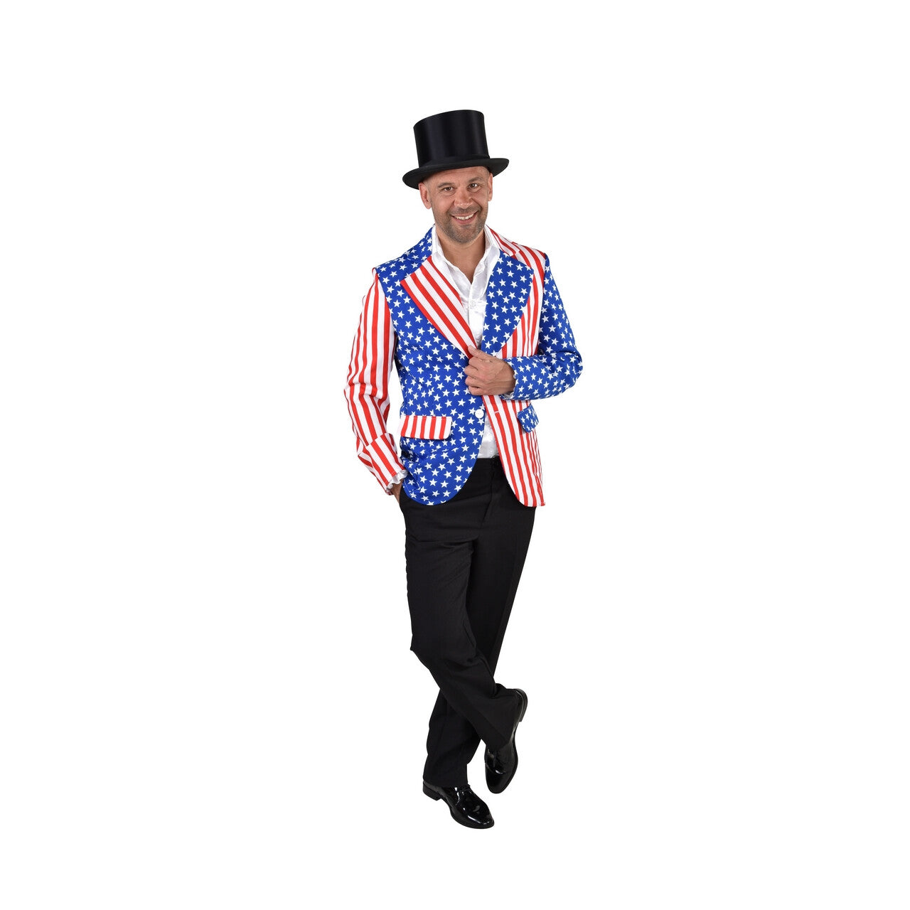 Op deze afbeelding zie je een Kostuums, van het merk Magic By Freddy's. Colbert USA America First Man