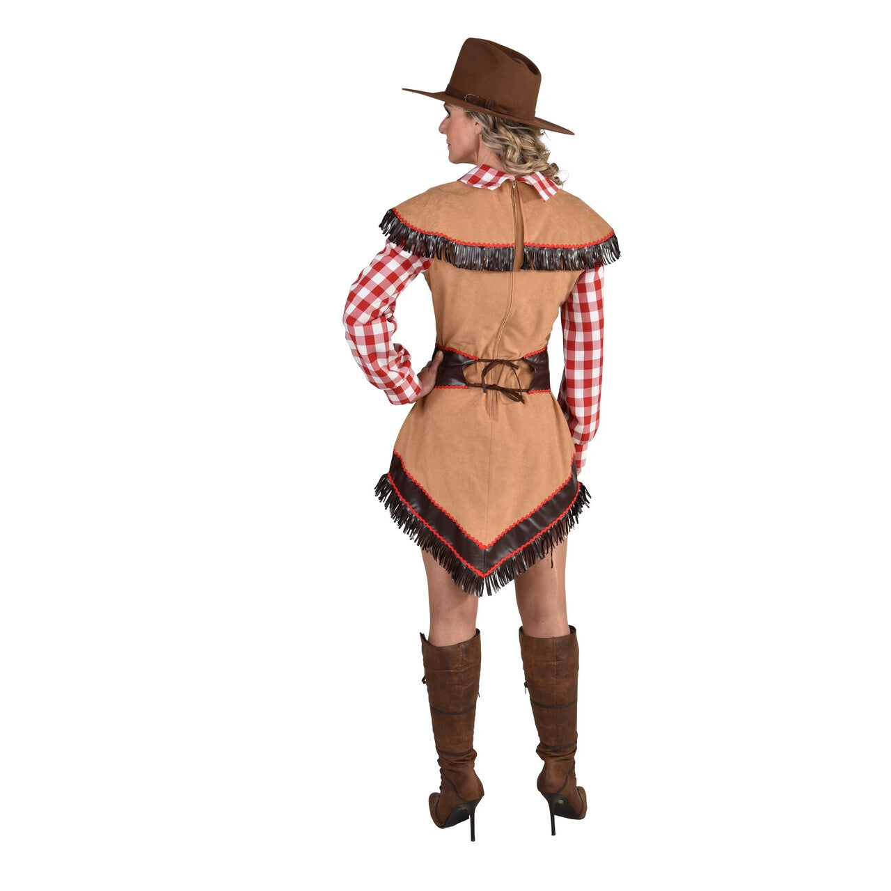 Op deze afbeelding zie je een Kostuums, van het merk Magic By Freddy's. Wilde Westen Cowgirl Randy Ranch Vrouw Kostuum