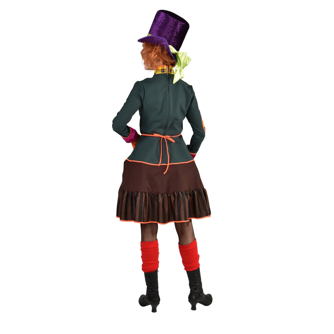 Op deze afbeelding zie je een Kostuums, van het merk Magic By Freddy's. Te Gek Druk Gekke Hoedenmaker Mad Hatter Vrouw Kostuum