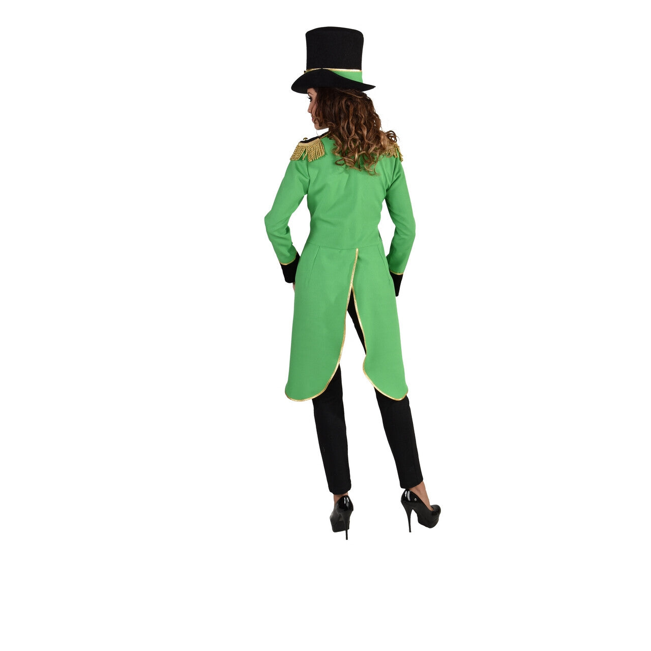 Op deze afbeelding zie je een Kostuums, van het merk Magic By Freddy's. Slipjas Gouden Epauletten Saint Patricks Day Vrouw