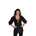Blouse Piraat Wind In De Zeilen Zwart Vrouw