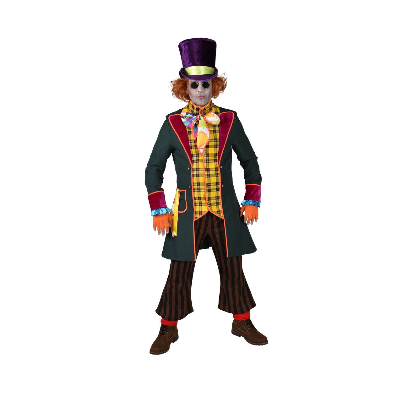 Op deze afbeelding zie je een Kostuums, van het merk Magic By Freddy's. Te Gek Druk Gekke Hoedenmaker Mad Hatter Man Kostuum