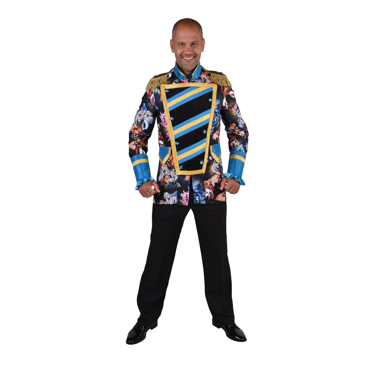 Op deze afbeelding zie je een Kostuums, van het merk Magic By Freddy's. Jas Honderd Fladderende Vlinders Man