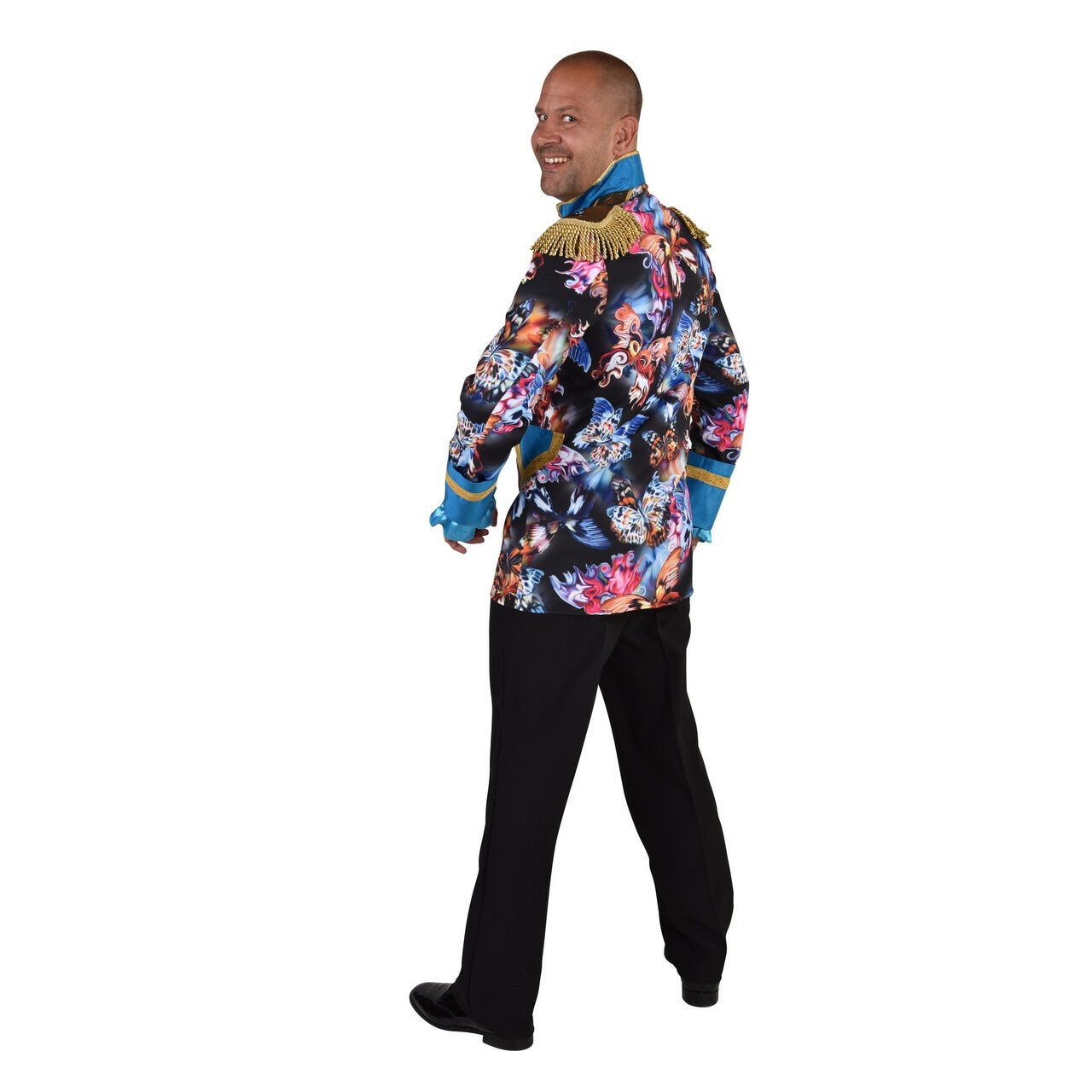 Op deze afbeelding zie je een Kostuums, van het merk Magic By Freddy's. Jas Honderd Fladderende Vlinders Man