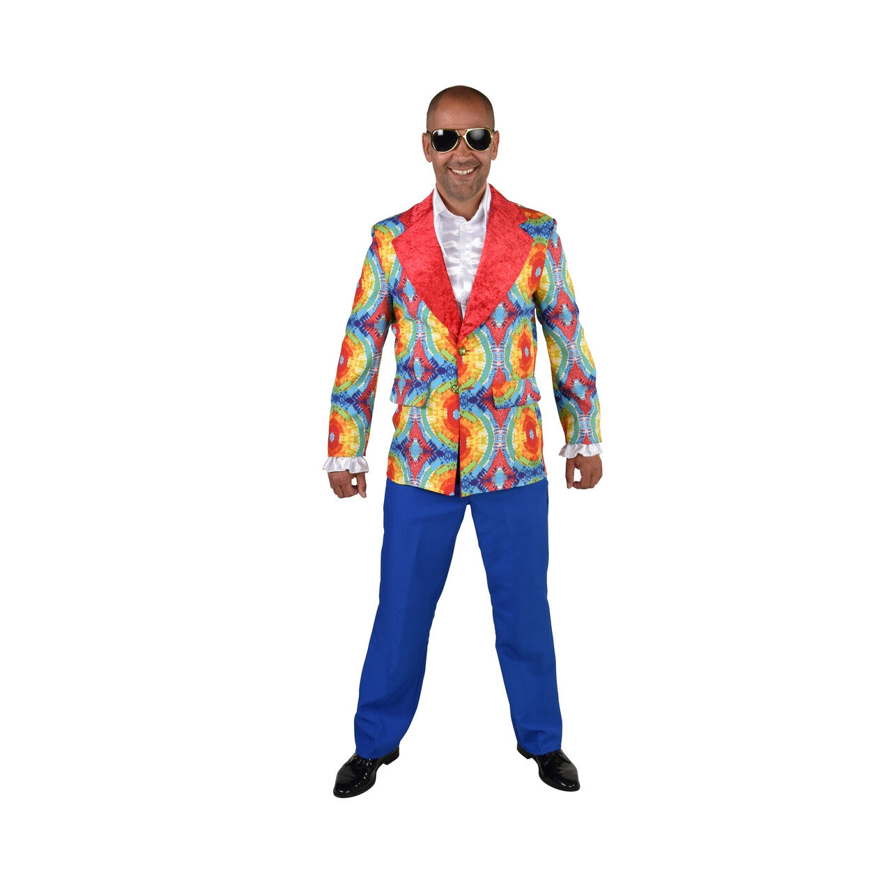 Op deze afbeelding zie je een Kostuums, van het merk Magic By Freddy's. Hippie Op Chic Jaren 60 Batik Colbert Man