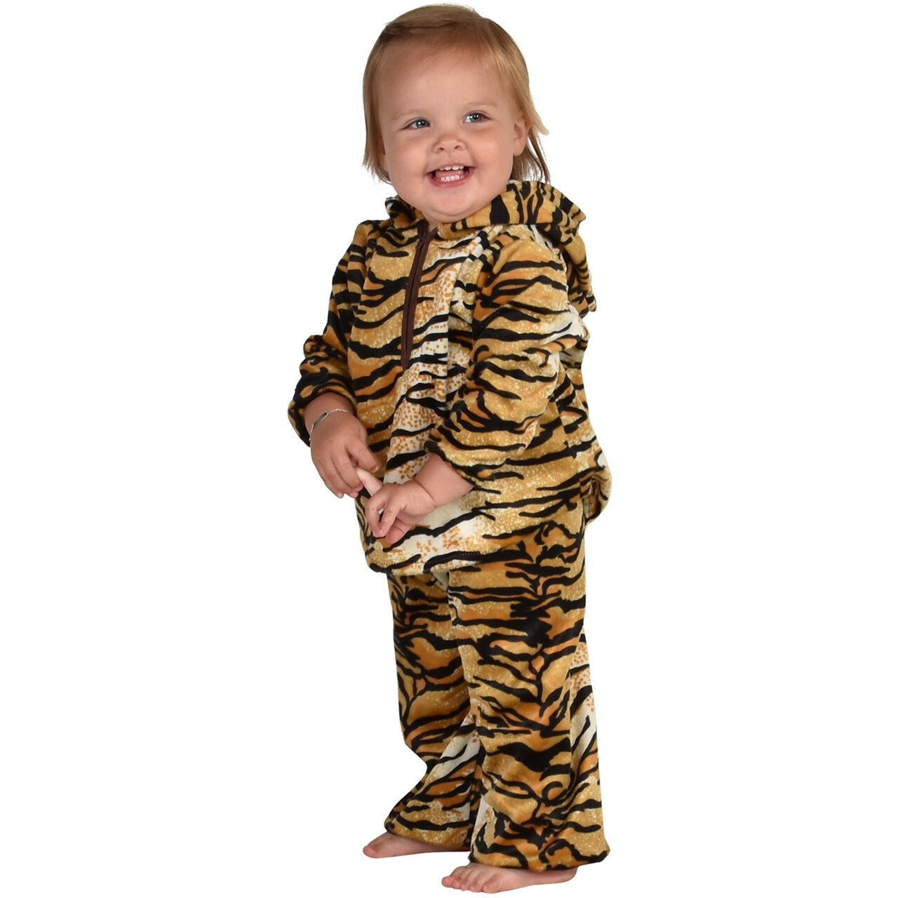 Op deze afbeelding zie je een Kostuums, van het merk Magic By Freddy's. Baby Tijger Streepje Kind Kostuum