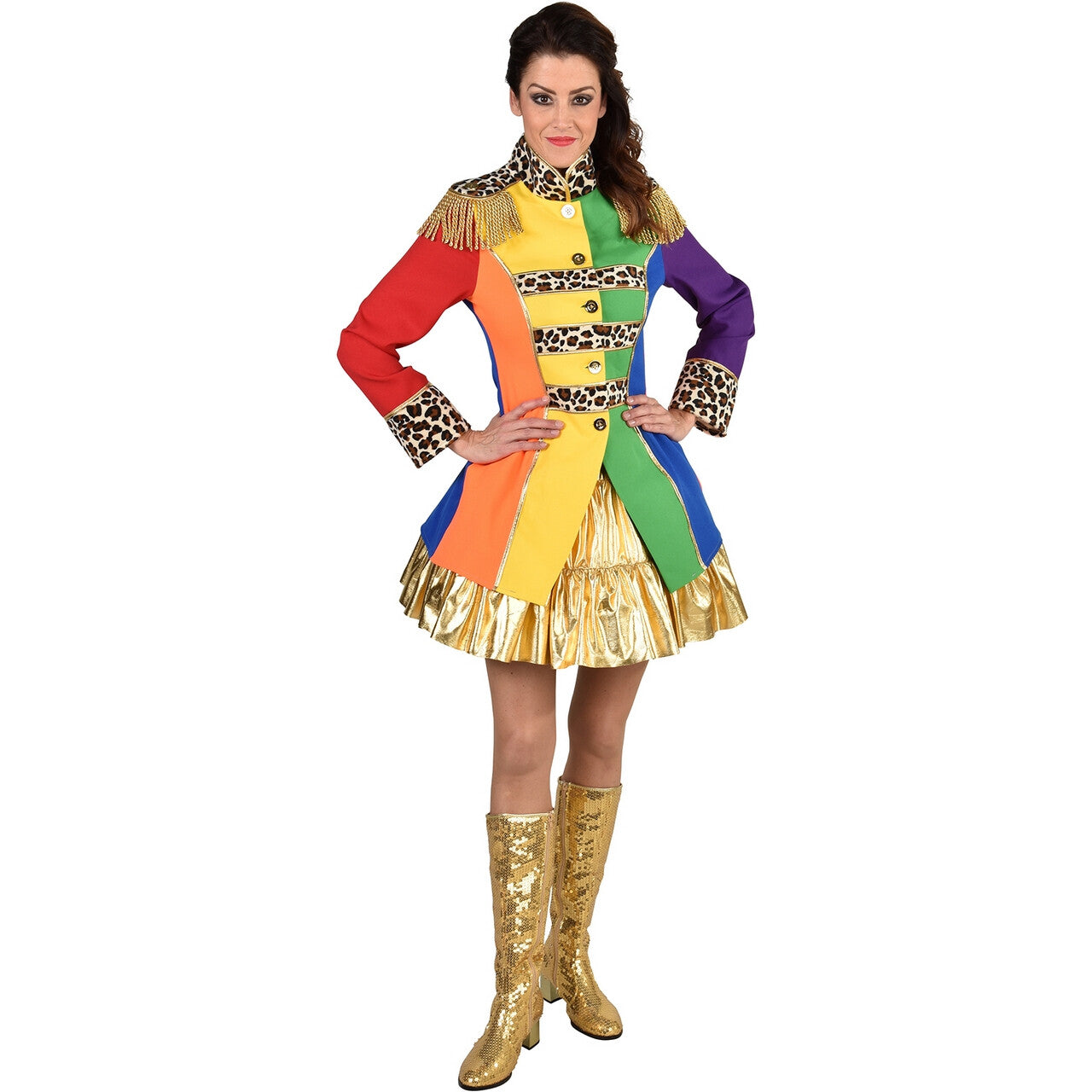 Op deze afbeelding zie je een Kostuums, van het merk Magic By Freddy's. Over The Rainbow Jas Vrouw