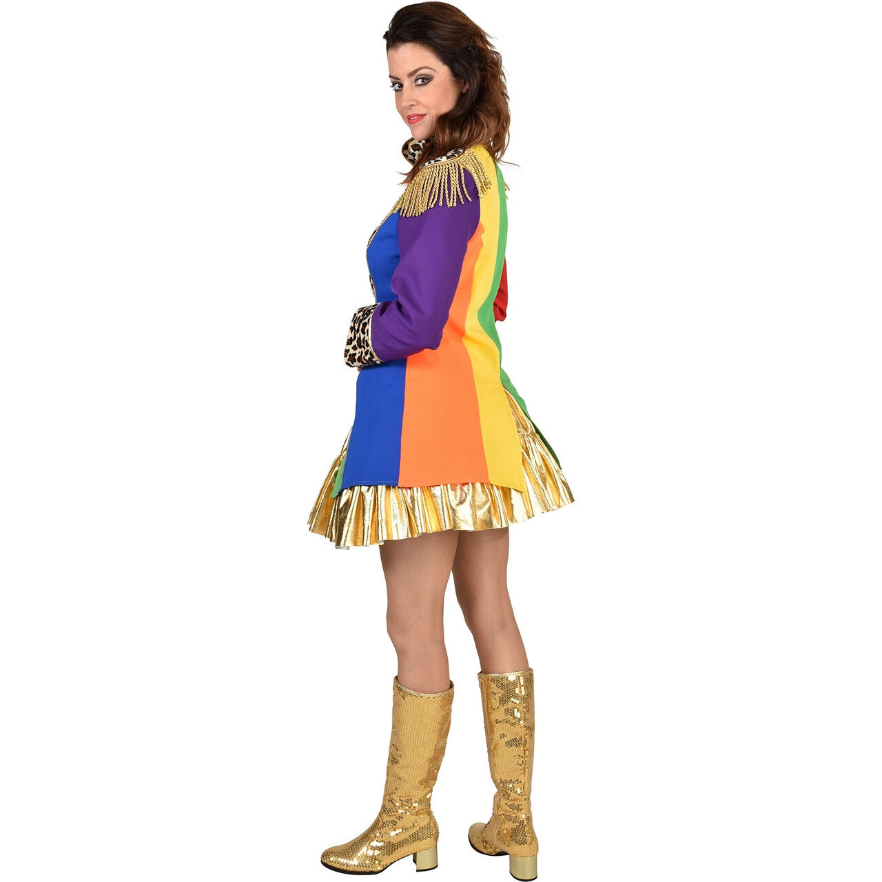 Op deze afbeelding zie je een Kostuums, van het merk Magic By Freddy's. Over The Rainbow Jas Vrouw