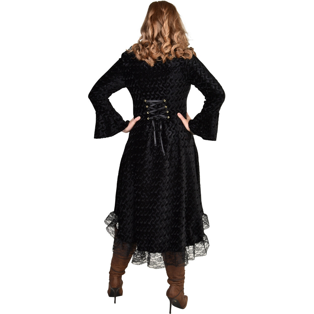 Op deze afbeelding zie je een Kostuums, van het merk Magic By Freddy's. Luxe Duistere Steampunk Mantel Vrouw