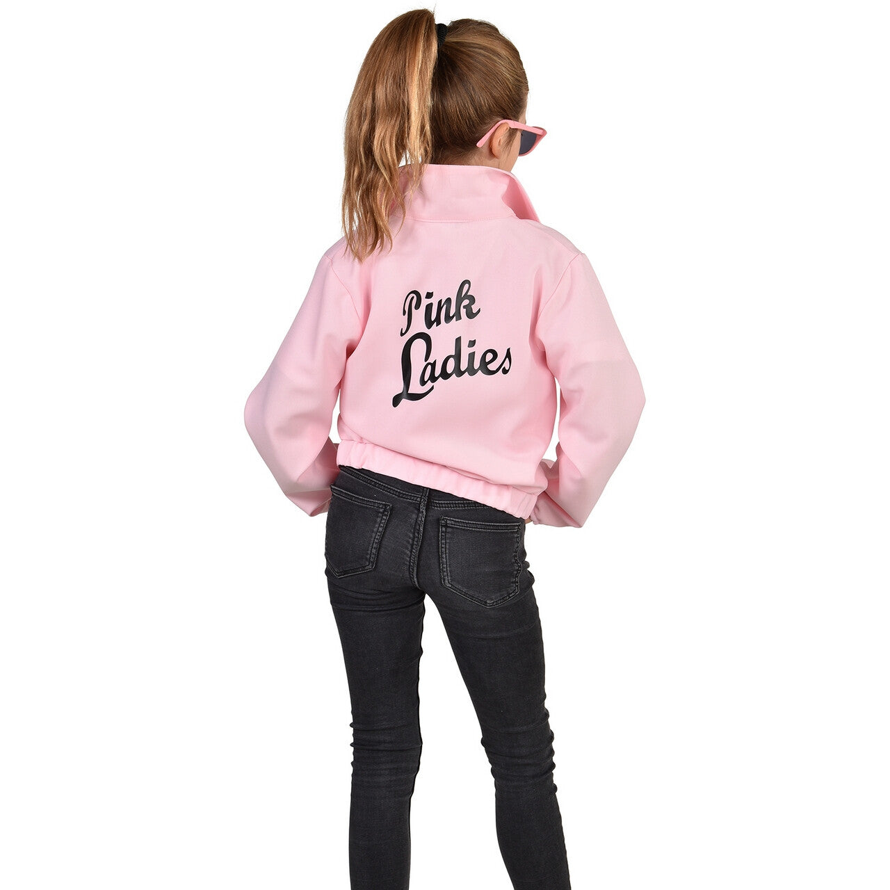 Op deze afbeelding zie je een Kostuums, van het merk Magic By Freddy's. Zoete Pink Ladies Grease Jas Lichtroze Meisje