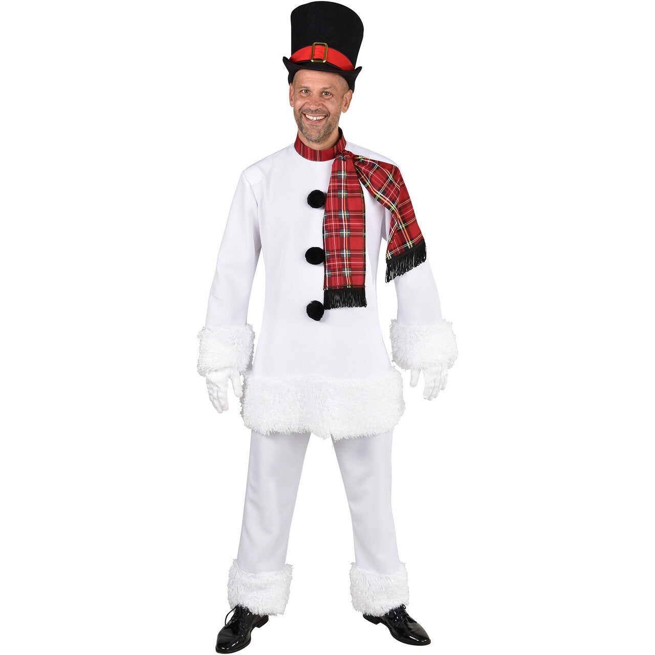 Op deze afbeelding zie je een Kostuums, van het merk Magic By Freddy's. Levensechte Sneeuwpop Ollie Man Kostuum