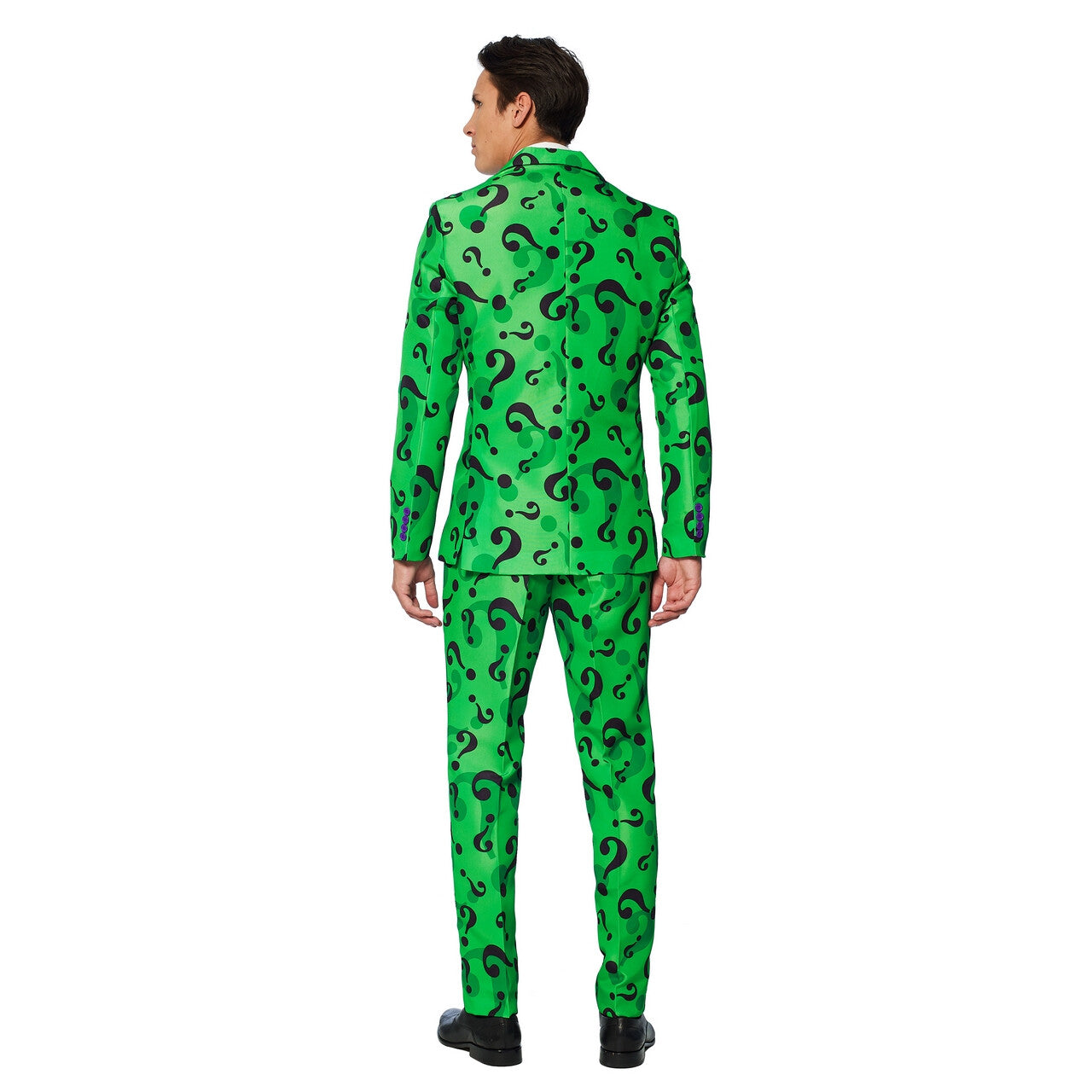 Op deze afbeelding zie je een Kostuums, van het merk Suitmeister. The Riddler™ Question Mark Man Kostuum