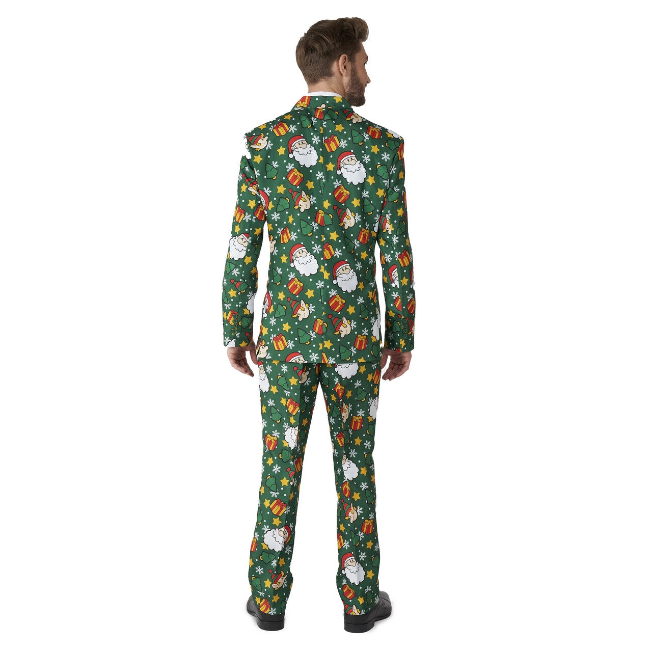 Op deze afbeelding zie je een Kostuums, van het merk Suitmeister. Santa Elves Green Helpers Man Kostuum