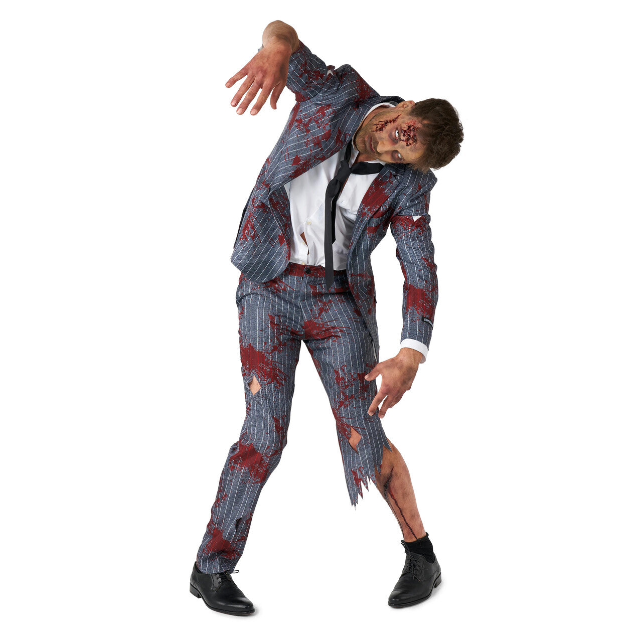Op deze afbeelding zie je een Kostuums, van het merk Suitmeister. Zakenman Zombie Kostuum