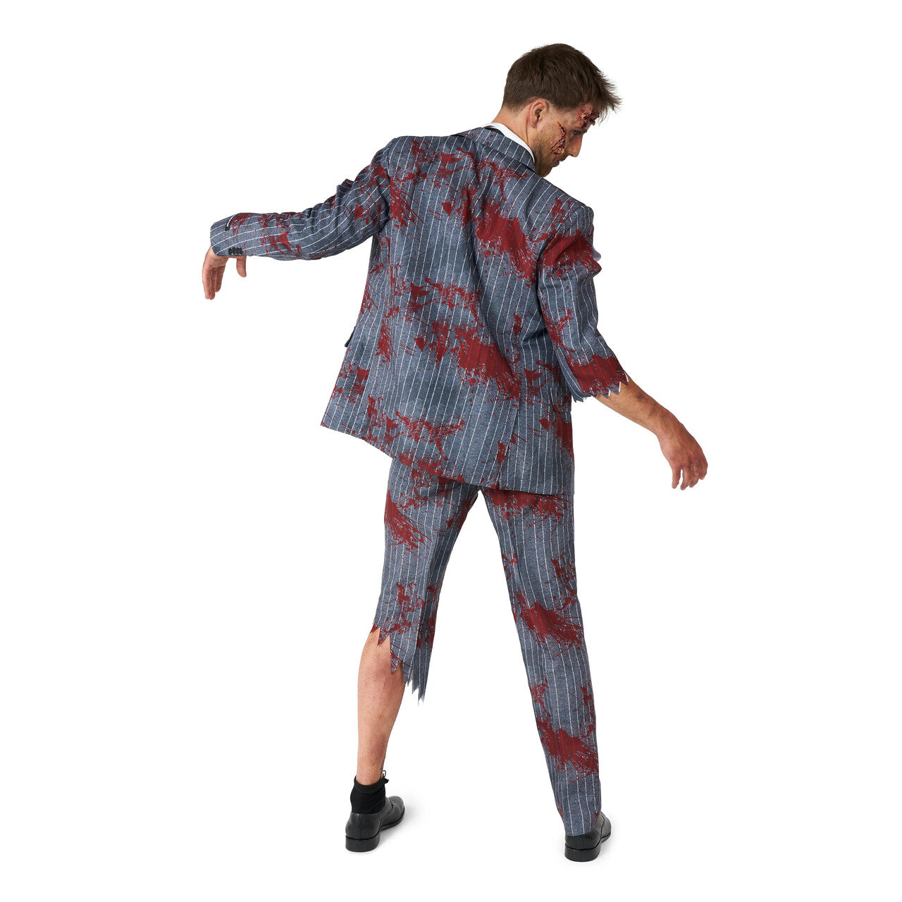 Op deze afbeelding zie je een Kostuums, van het merk Suitmeister. Zakenman Zombie Kostuum
