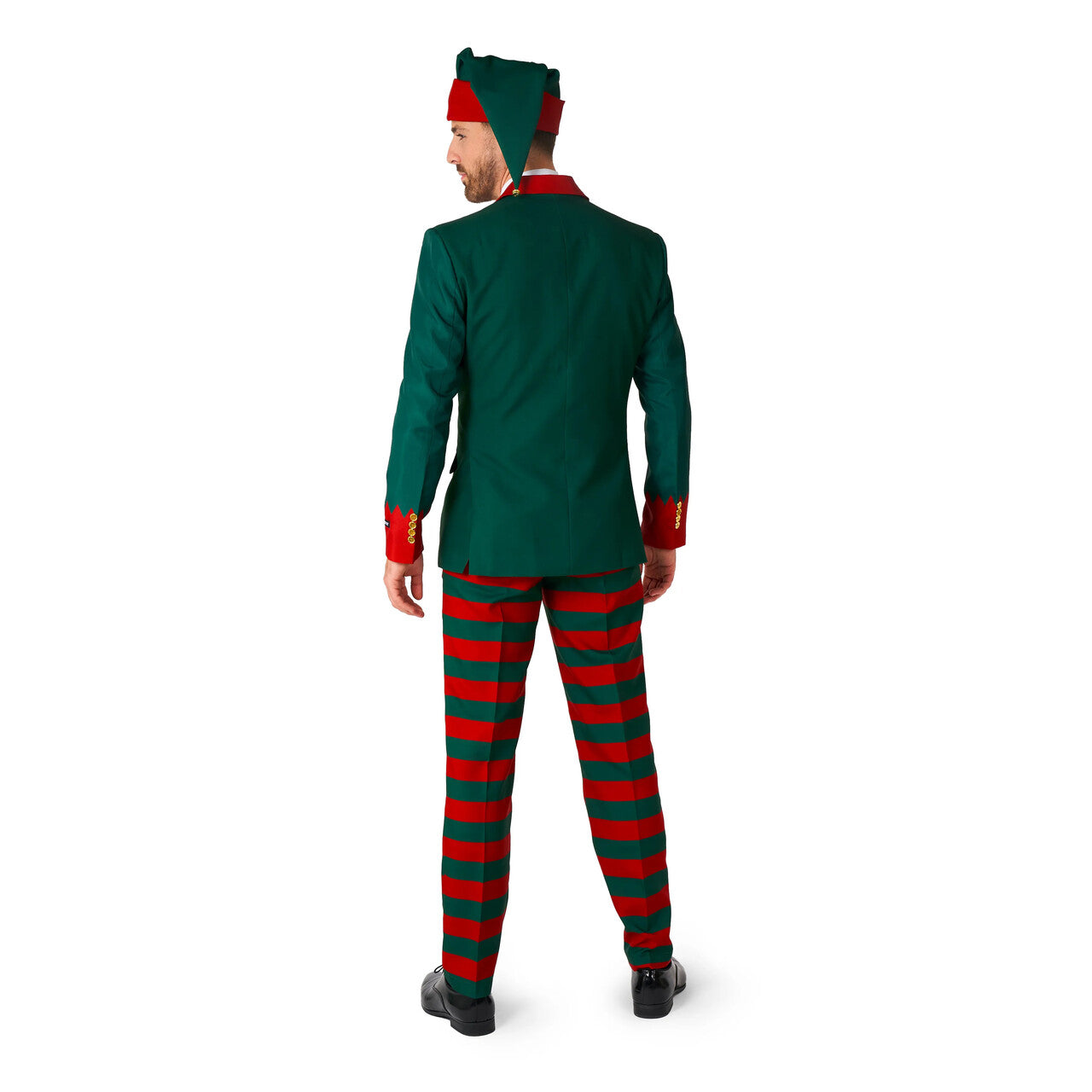 Op deze afbeelding zie je een Kostuums, van het merk Suitmeister. Zeer Nette Kerst Elf Man Kostuum
