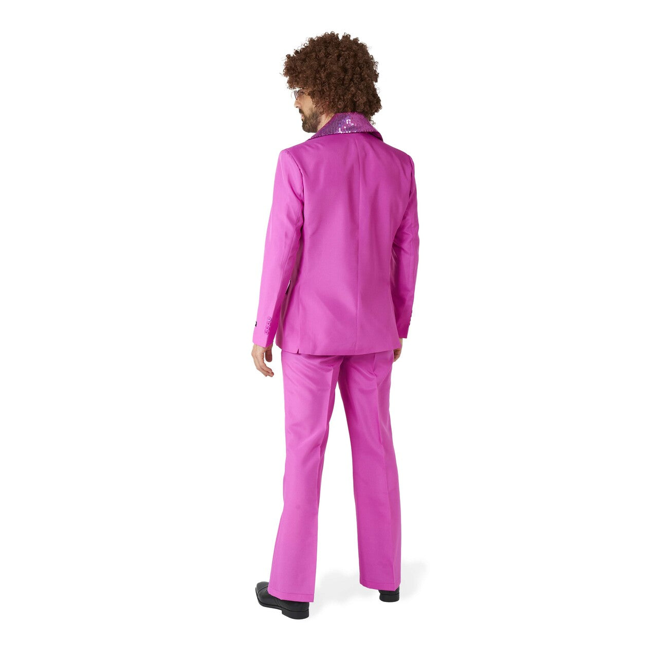 Op deze afbeelding zie je een Kostuums, van het merk Suitmeister. Disco Suit Pink Man Kostuum