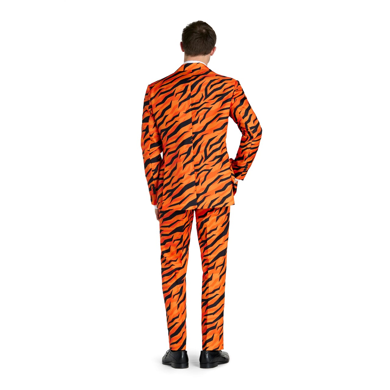 Op deze afbeelding zie je een Kostuums, van het merk Suitmeister. Tiger Wild And Out Man Kostuum