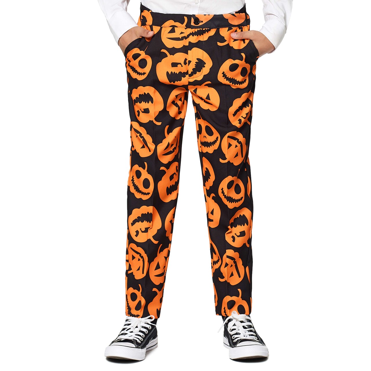 Op deze afbeelding zie je een Kostuums, van het merk Suitmeister. Boys Pumpkin Faces Jongen Kostuum