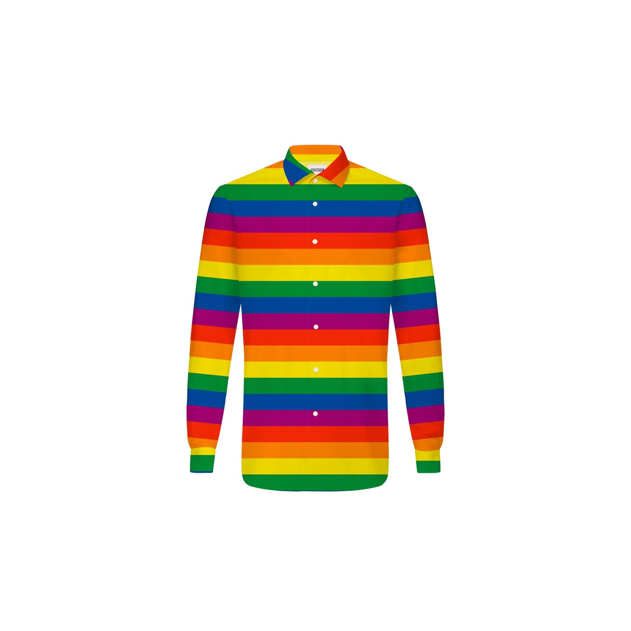 Op deze afbeelding zie je een Kostuums, van het merk Suitmeister. Rainbow Man Kostuum