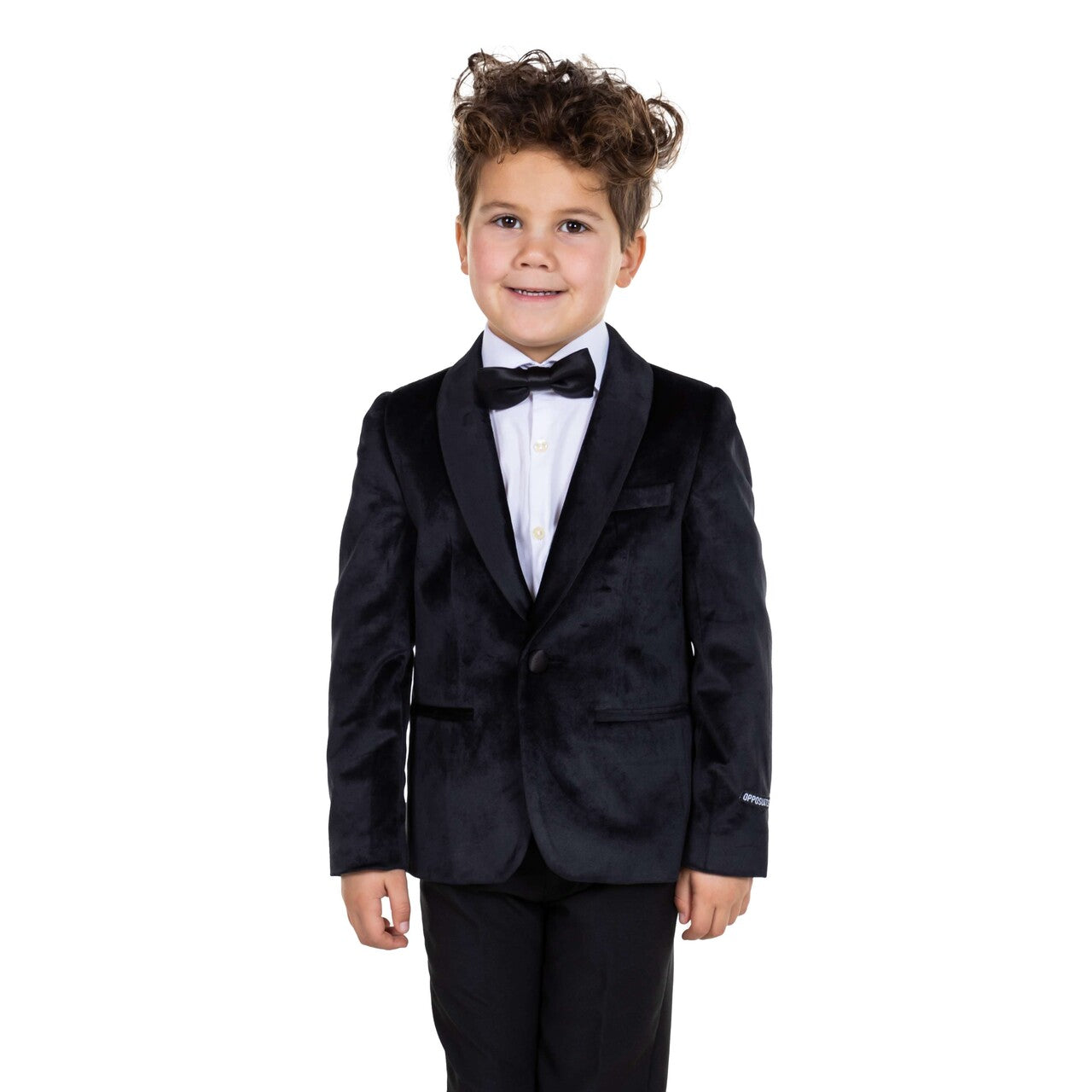 Op deze afbeelding zie je een Kostuums, van het merk Opposuits. Boys Dinner Jacket - Black Jongen Kostuum