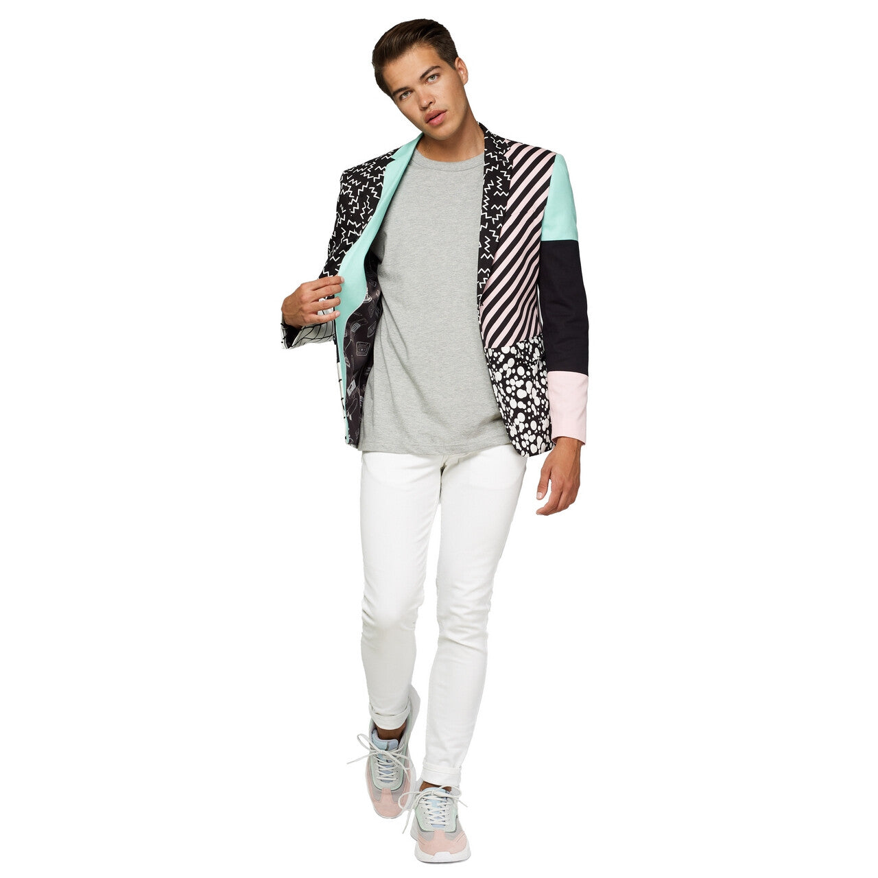 Op deze afbeelding zie je een Kostuums, van het merk Opposuits. Cut En Sew Modieuze Blazer Man
