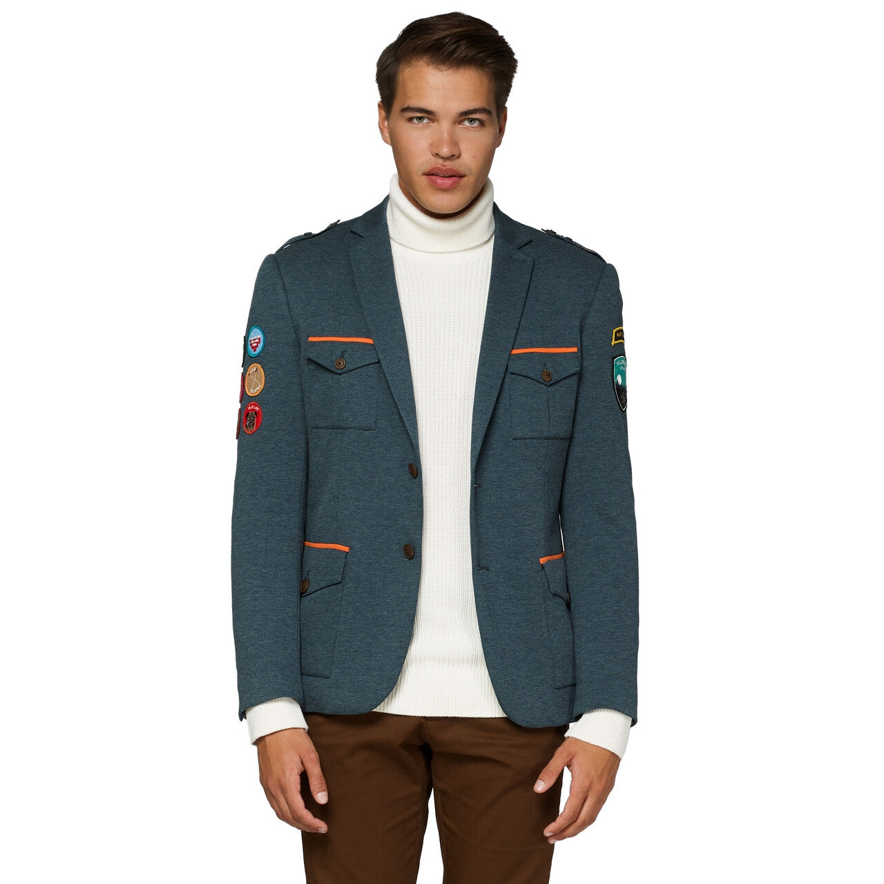 Op deze afbeelding zie je een Kostuums, van het merk Opposuits. Park Ranger Scout Jack Woods Jas Man