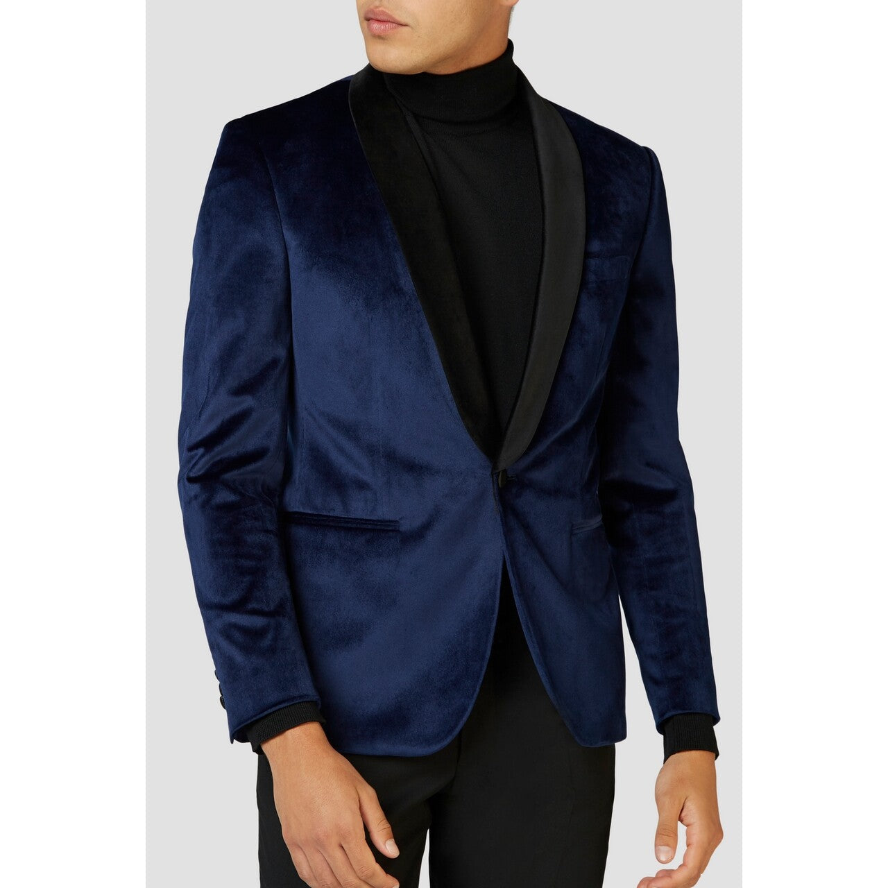 Op deze afbeelding zie je een Kostuums, van het merk Opposuits. Luxe Statige Gala Jas Diepblauw Man