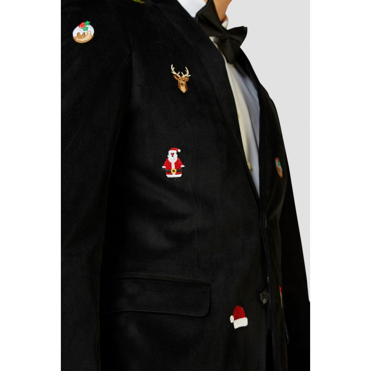 Op deze afbeelding zie je een Kostuums, van het merk Opposuits. Christmas X-Mas Icons Favorite Zwart Man