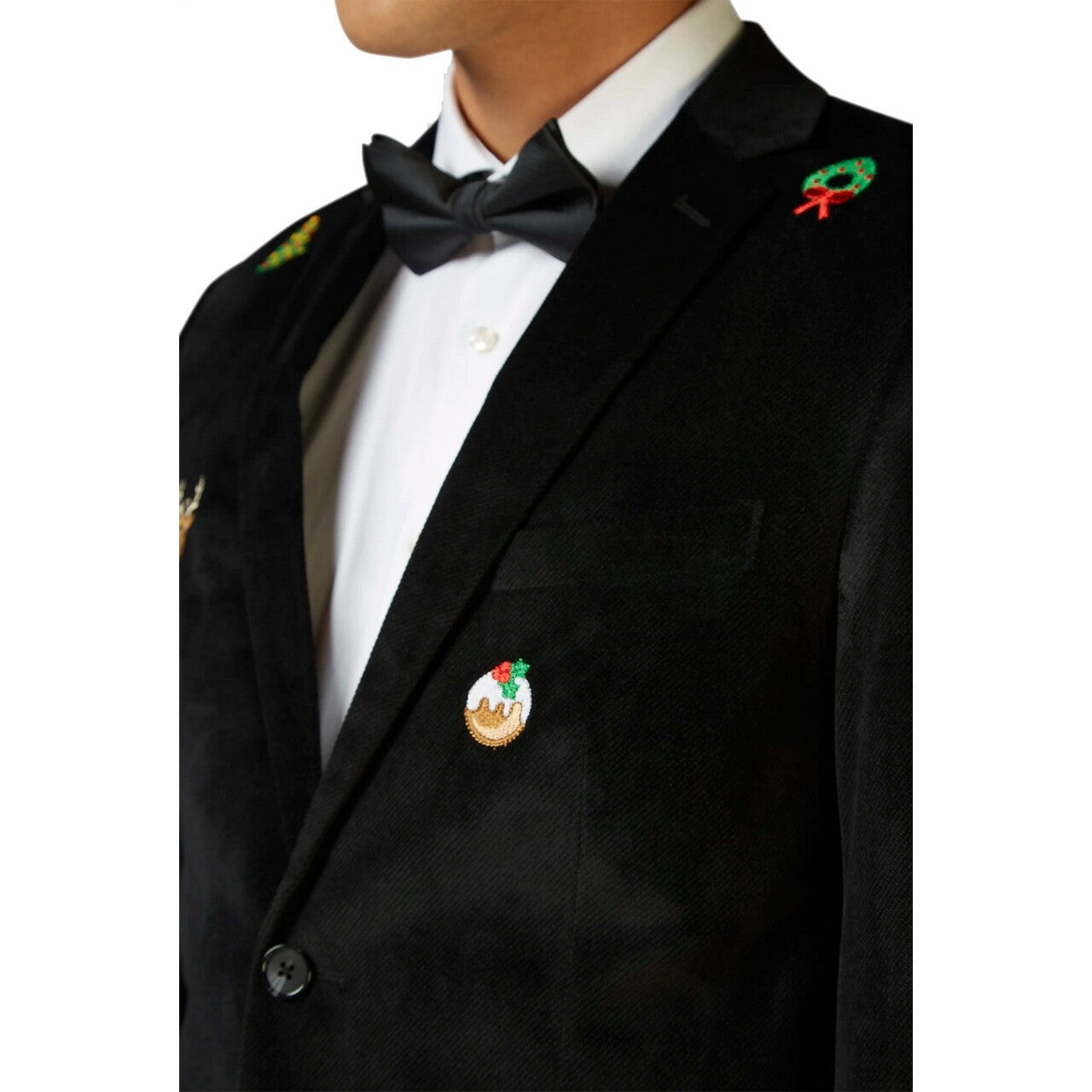 Op deze afbeelding zie je een Kostuums, van het merk Opposuits. Christmas X-Mas Icons Favorite Zwart Man