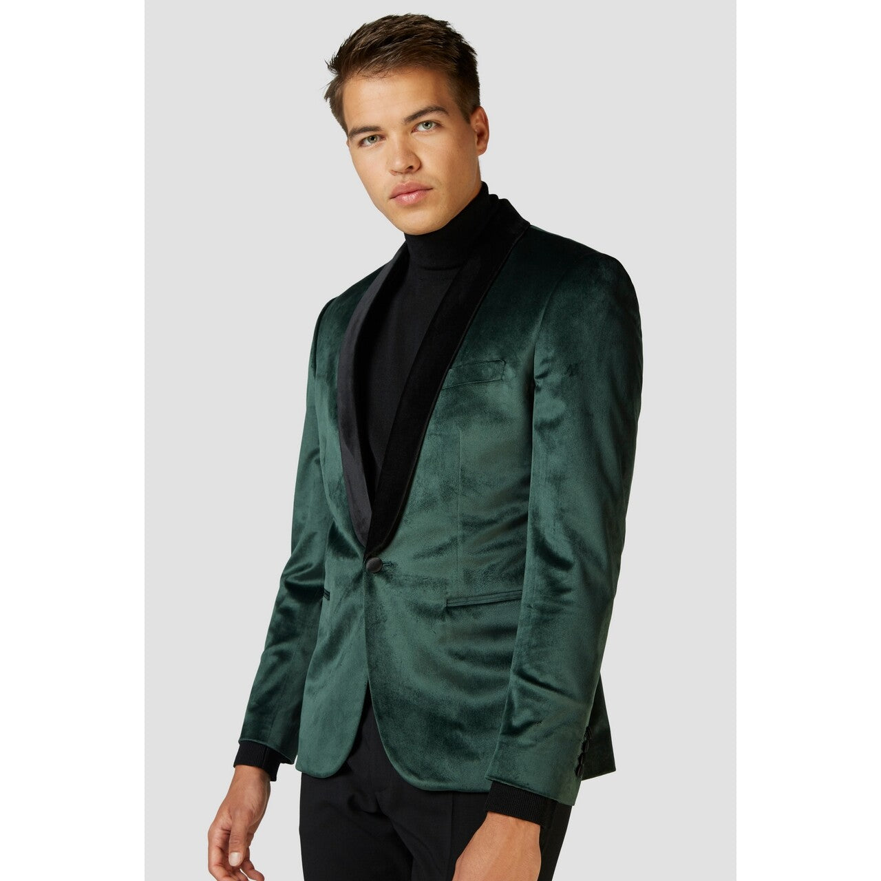 Op deze afbeelding zie je een Kostuums, van het merk Opposuits. Elegante Gala Jas Donkergroen Man