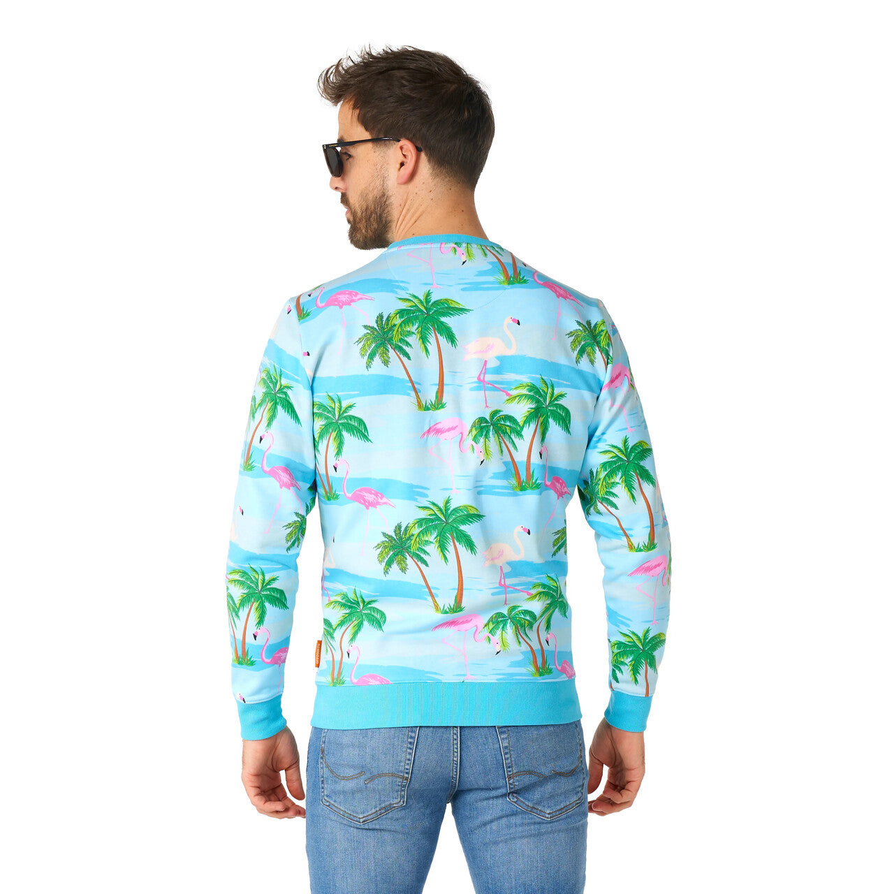 Op deze afbeelding zie je een Kostuums, van het merk Opposuits. Tropical Island Vakantie Trui Man