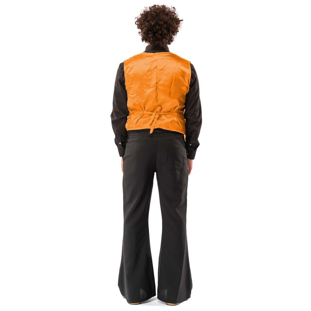 Op deze afbeelding zie je een Kostuums, van het merk Original Replicas. Paillettenvest Met Strik Oracle Orange Man
