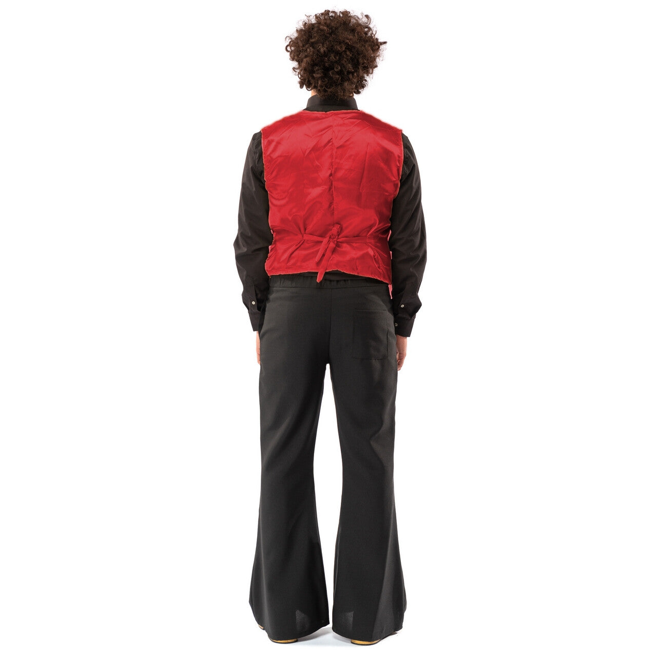 Op deze afbeelding zie je een Kostuums, van het merk Original Replicas. Paillettenvest Met Strik Elegant Red Man