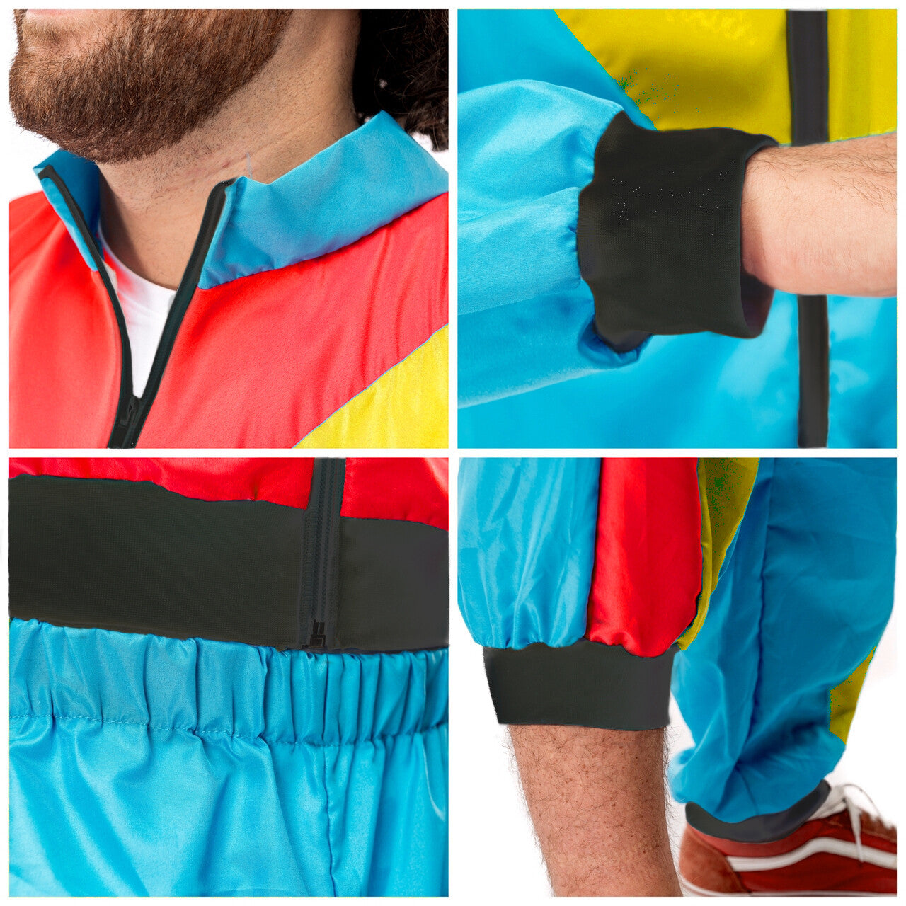 Op deze afbeelding zie je een Kostuums, van het merk Original Replicas. 80s Trainingspak Nasa Carnaval Man Kostuum