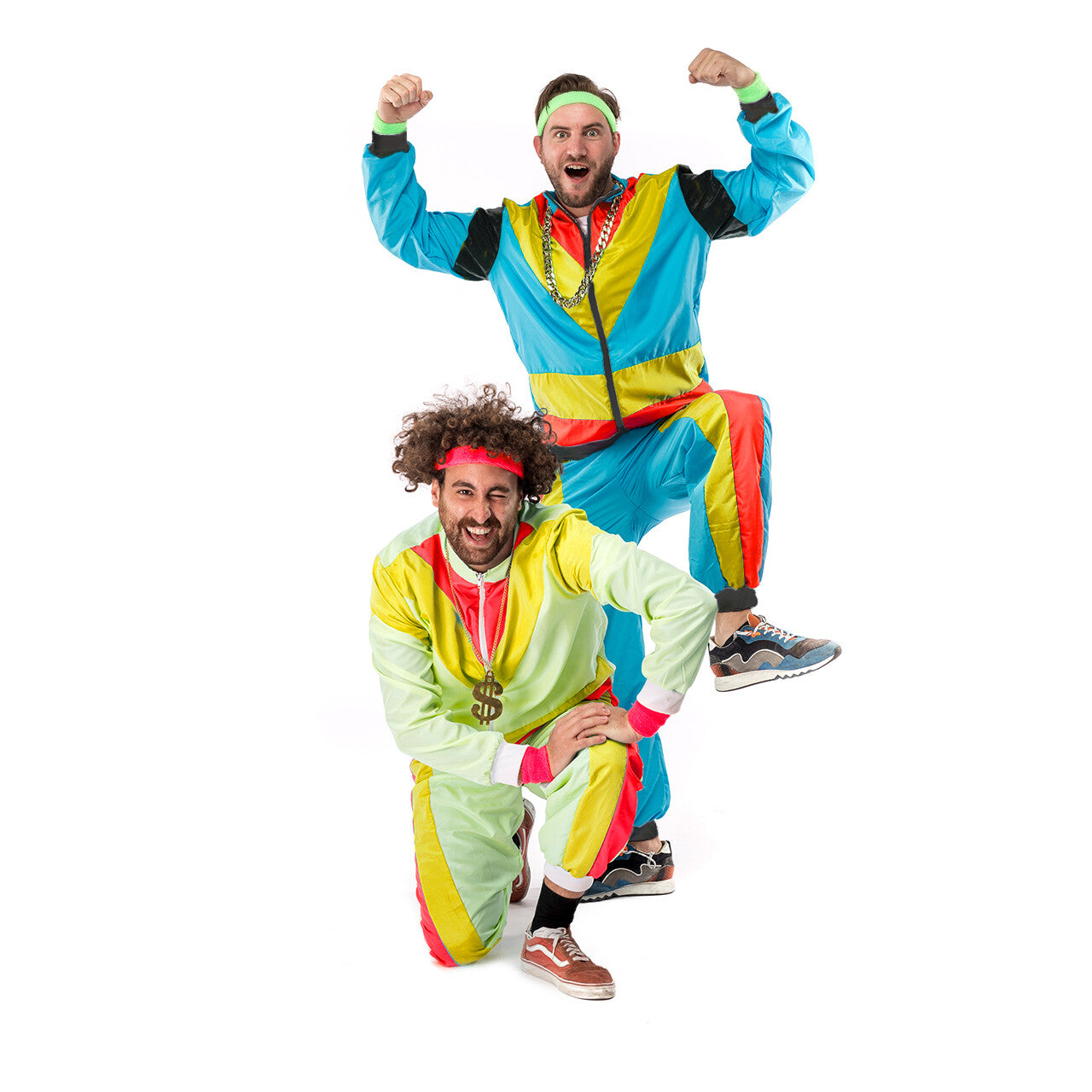 Op deze afbeelding zie je een Kostuums, van het merk Original Replicas. 80s Trainingspak Nasa Carnaval Man Kostuum