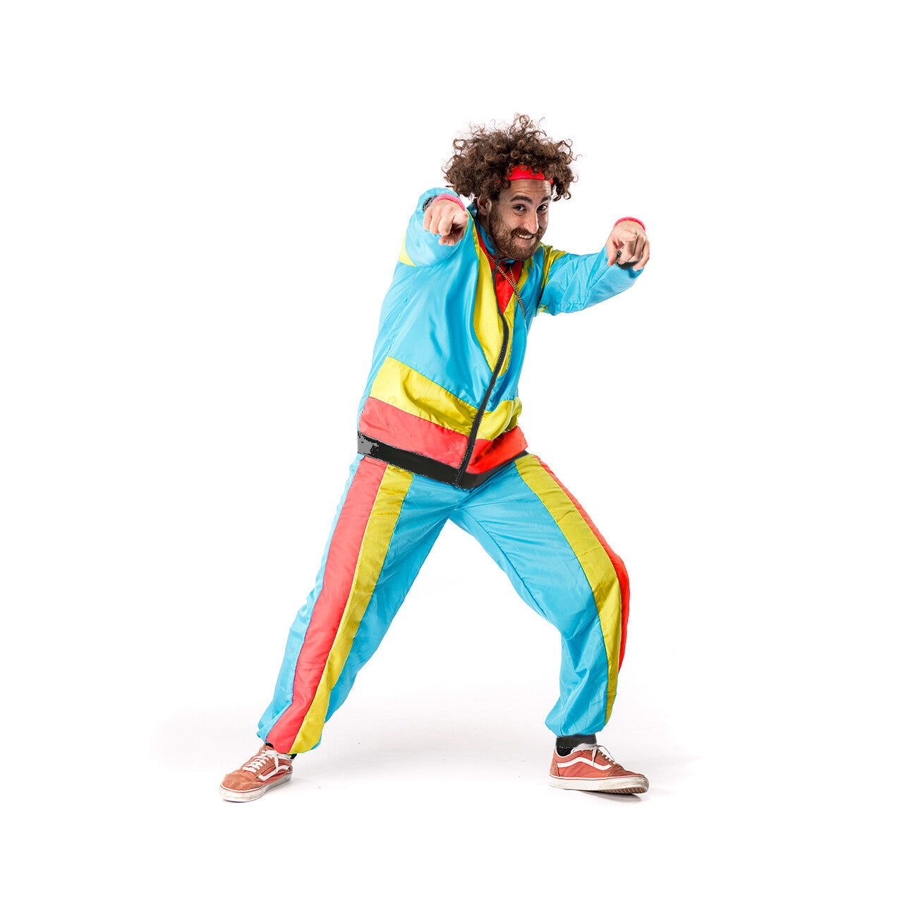 Op deze afbeelding zie je een Kostuums, van het merk Original Replicas. 80s Trainingspak Nasa Carnaval Man Kostuum