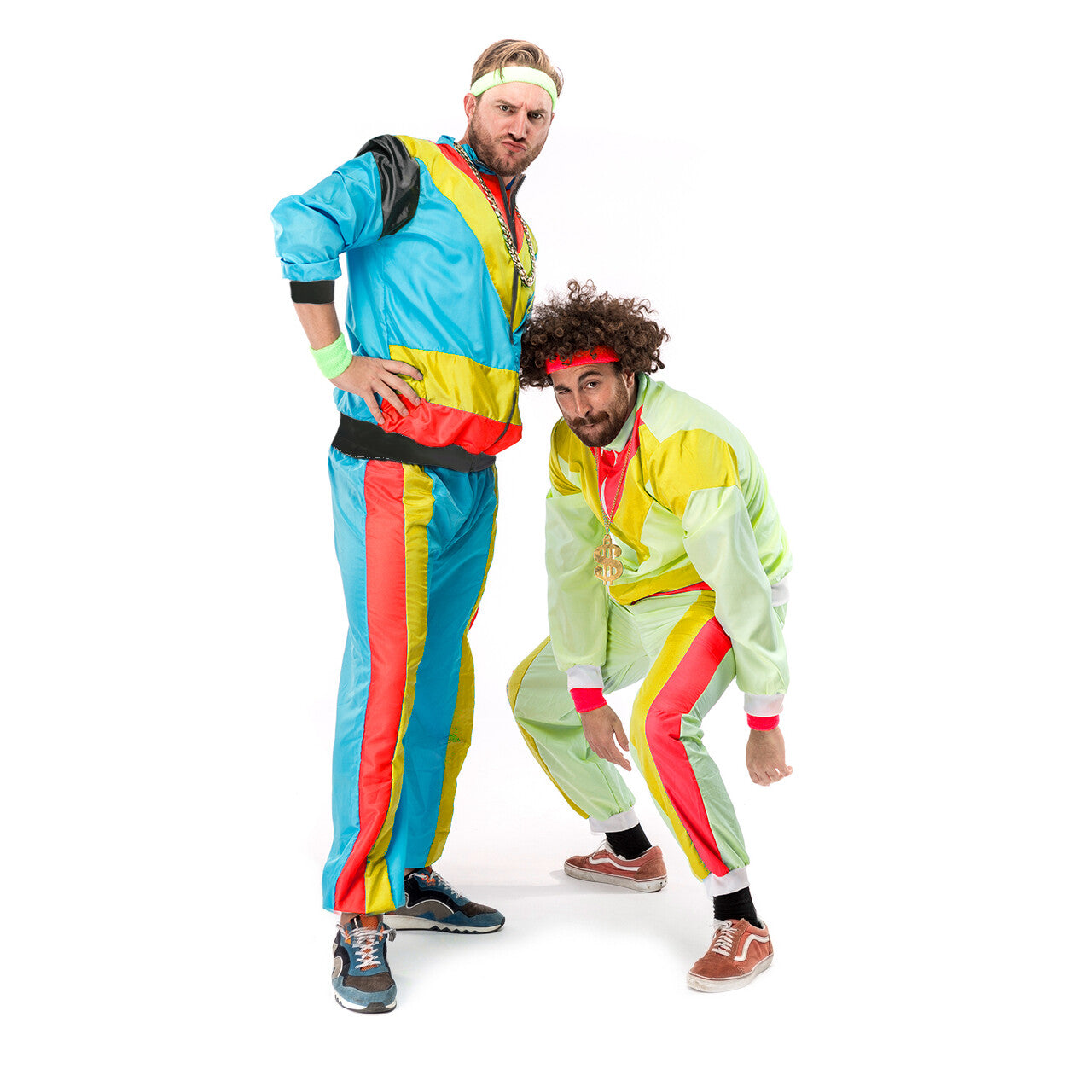 Op deze afbeelding zie je een Kostuums, van het merk Original Replicas. 80s Trainingspak Nasa Carnaval Man Kostuum