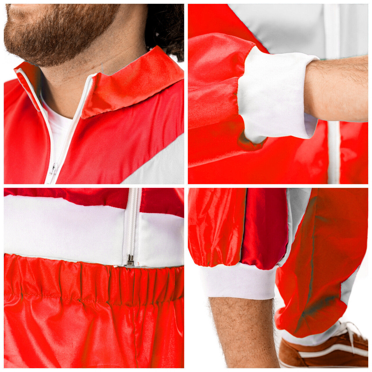 Op deze afbeelding zie je een Kostuums, van het merk Original Replicas. 80s Trainingspak Mees Mestreech Man Kostuum