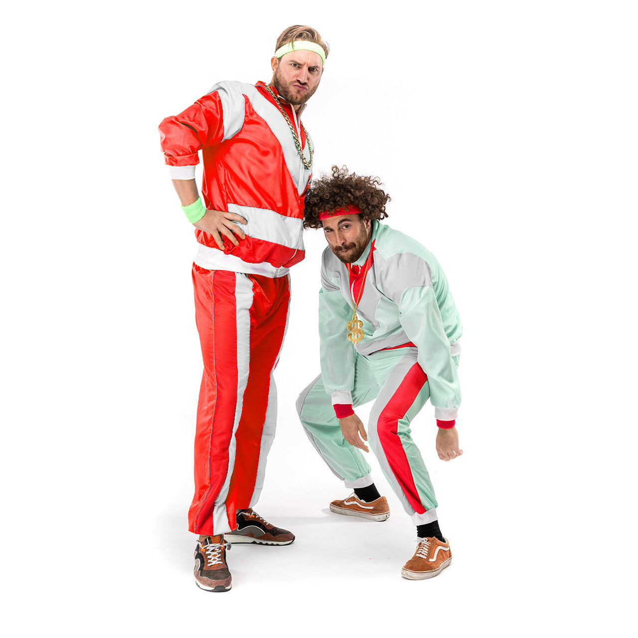 Op deze afbeelding zie je een Kostuums, van het merk Original Replicas. 80s Trainingspak Mees Mestreech Man Kostuum