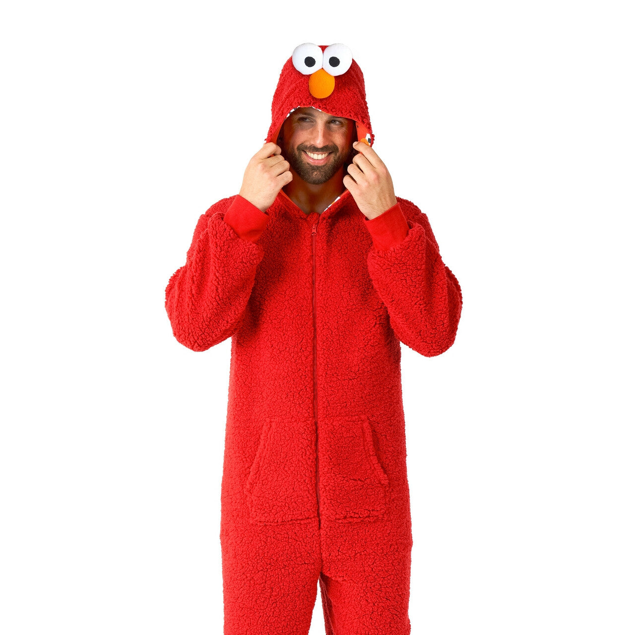 Op deze afbeelding zie je een Kostuums, van het merk Opposuits. Elmo De Pelmo Sesamstraat Onesie Kostuum