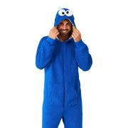 Op deze afbeelding zie je een Kostuums, van het merk Opposuits. Cookie Monster Sesamstraat Onesie Kostuum