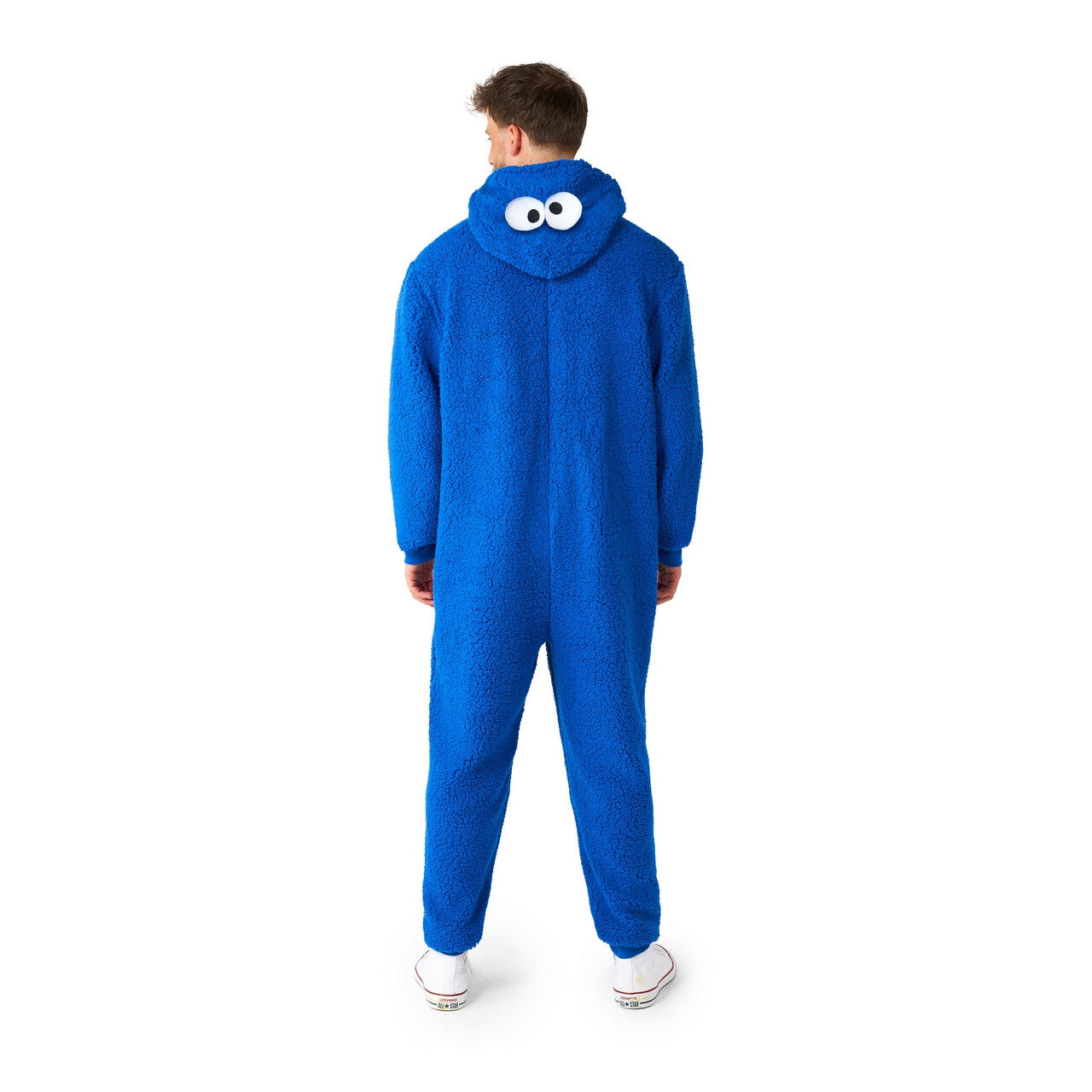 Op deze afbeelding zie je een Kostuums, van het merk Opposuits. Cookie Monster Sesamstraat Onesie Kostuum