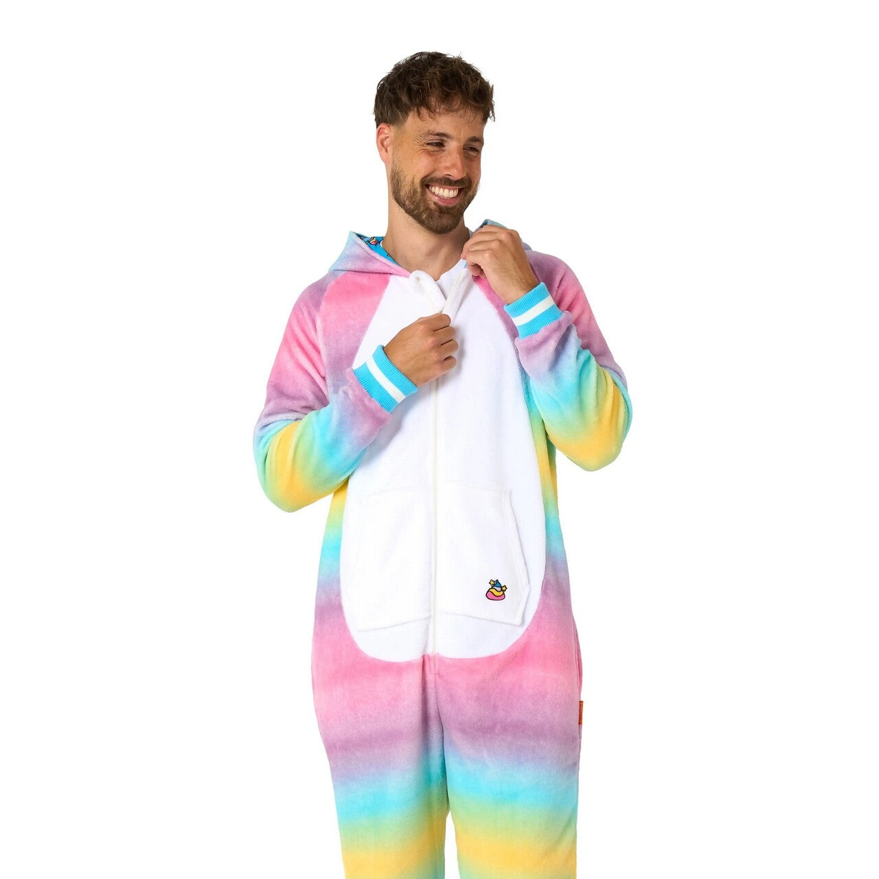 Op deze afbeelding zie je een Kostuums, van het merk Opposuits. Unicorn Sleepover Onesie Kostuum