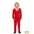 Intense Red Devil Opposuit Jongen Kostuum