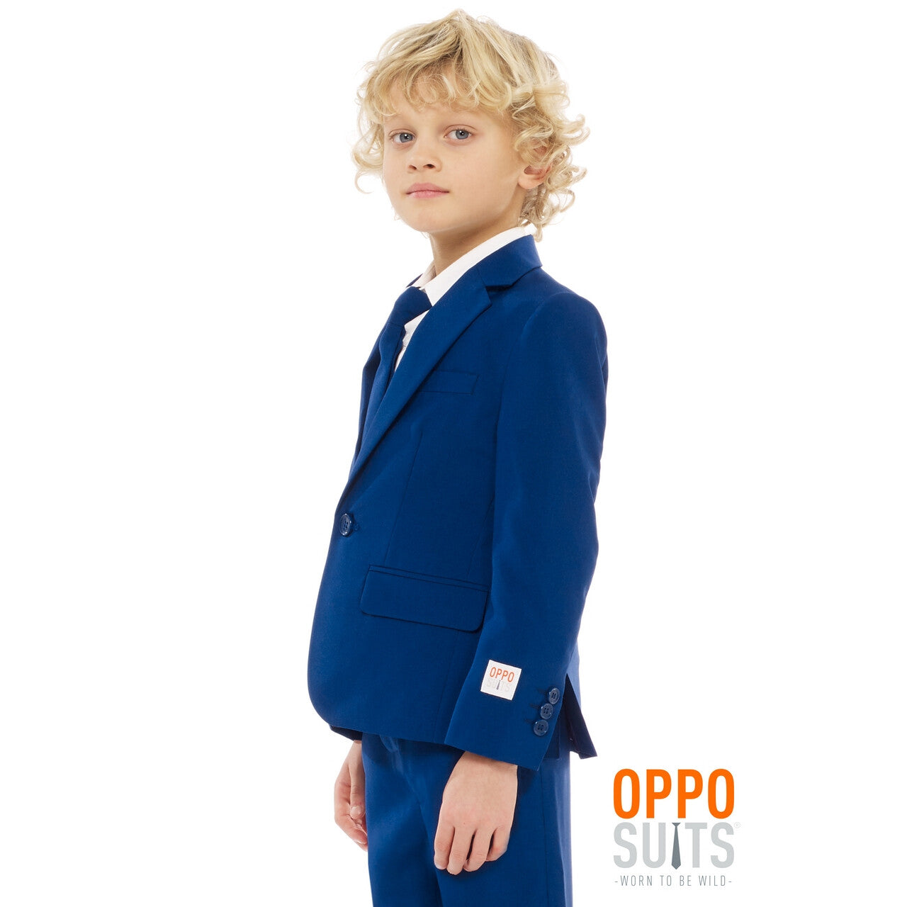 Op deze afbeelding zie je een Kostuums, van het merk Opposuits. Koninklijk Marine Blauw Navy Jongen Kostuum